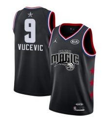 Magic 9 Nikola Vucevic Black Youth Basketball Jordan Swingman 2019 AllStar Game Jersey