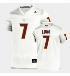 Men Arizona State Sun Devils Ethan Long Replica White Football Jersey