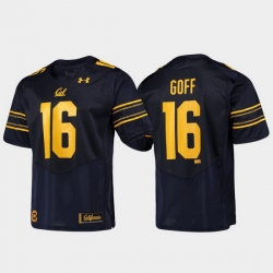 Men California Golden Bears Jared Goff 16 Navy Replica Alumni Football Jersey