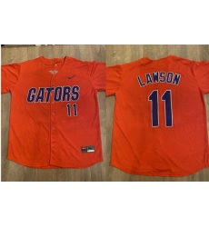 Men Florida Gators 11 Brendan Lawson Orange Vapor Limited Stitched Jersey Men Florida Gators 11 Brendan Lawson Orange Vapor Limited Stitched Jersey