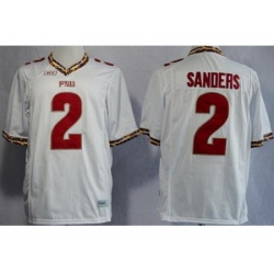 Florida State Seminoles FSU 2 Deion Sanders White NCAA Jerseys