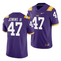 LSU Tiger Nelson Jenkins Iii Purple Game Men'S Jersey