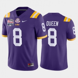 LSU Tiger Patrick Queen Purple Away Men'S Jersey