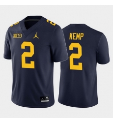 Michigan Wolverines Carlo Kemp Navy Home Men'S Jersey