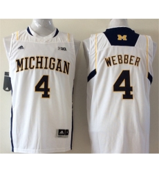 Michigan Wolverines Chris Webber Big Ten Regular Season White Jersey