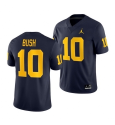 Michigan Wolverines Devin Bush Navy Game Men'S Jersey