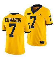 Michigan Wolverines Donovan Edwards Maize College Football Men Jersey