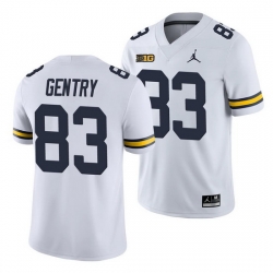 Michigan Wolverines Zach Gentry White College Football Men'S Jersey