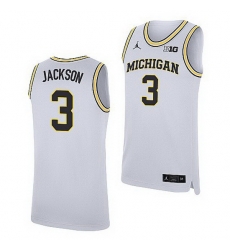 Michigan Wolverines Zeb Jackson White Replica Jersey