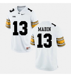 Greg Mabin White Iowa Hawkeyes Alumni Football Game Jersey