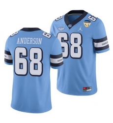 North Carolina Tar Heels Brian Anderson Carolina Blue 2021 Orange Bowl Game Jersey