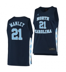 North Carolina Tar Heels Sterling Manley Navy Alternate Men Jersey