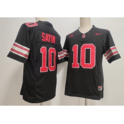 Men Ohio State Buckeyes #10 Julian Sayin Black 2026 Stitched F U S E NCAA Jersey