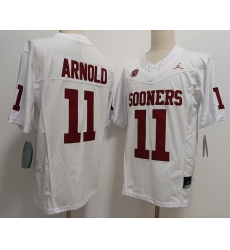 Oklahoma Sooners #11 Jackson Arnold White  F U S E Jersey