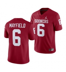 Oklahoma Sooners Baker Mayfield Crimson Alumni Football Game Men'S Jersey