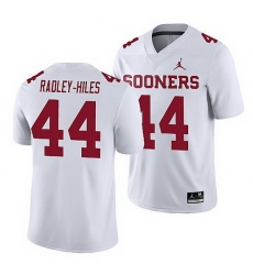 Oklahoma Sooners Brendan Radley Hiles White Game Men'S Jersey