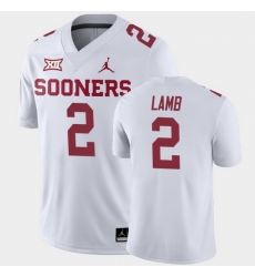 Oklahoma Sooners Ceedee Lamb White Away Men'S Jersey