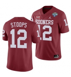 Oklahoma Sooners Drake Stoops Crimson 2020 Cotton Bowl Classic College Football Jersey