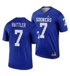 Oklahoma Sooners Spencer Rattler Blue Legend Men'S Jersey