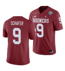 Oklahoma Sooners Tanner Schafer Crimson 2020 Cotton Bowl Men'S Jersey