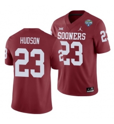 Oklahoma Sooners Todd Hudson Crimson 2020 Cotton Bowl Men'S Jersey