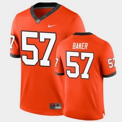 Men Oklahoma State Cowboys Ryan Baker College Football Orange Game Jersey