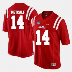 D.K. Metcalf Red Ole Miss Rebels Alumni Football Game Jersey