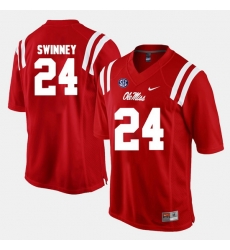 Eric Swinney Red Ole Miss Rebels Alumni Football Game Jersey