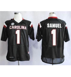 Men South Carolina Gamecocks Deebo Samuel 1 Maroon Black Football Jersey