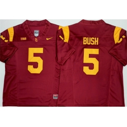 Men USC Trojans  5 Reggie Bush F U S E  Red Stitched Jersey