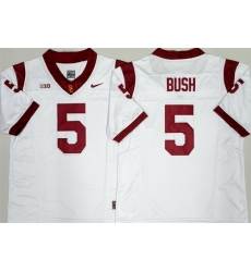 Men USC Trojans 5 Reggie Bush F U S E White Stitched Jersey Men USC Trojans 5 Reggie Bush F U S E White Stitched Jersey
