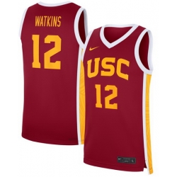 Men's Nike JuJu Watkins Cardinal USC Trojans Road Replica Basketball Jersey