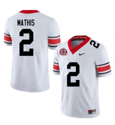 2020 Men #2 D'Wan Mathis Georgia Bulldogs 1980 National Champions 40th Anniversary College Football