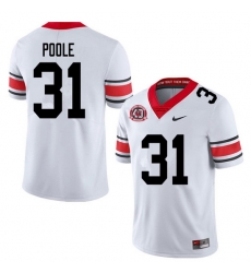 2020 Men #31 William Poole Georgia Bulldogs 1980 National Champions 40th Anniversary College Footbal