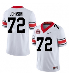 2020 Men #72 Netori Johnson Georgia Bulldogs 1980 National Champions 40th Anniversary College Footba