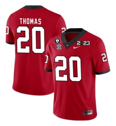 Men #20 JaCorey Thomas Georgia Bulldogs 2022-23 CTP National Championship Football Jerseys