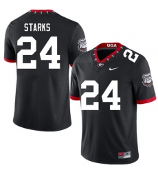 Men #24 Malaki Starks Georgia Bulldogs College Football Jerseys Sale-100th Anniversary