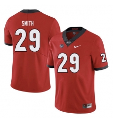 Men #29 Christopher Smith Georgia Bulldogs College Football Jerseys red