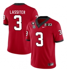 Men #3 Kamari Lassiter Georgia Bulldogs 2022-23 CTP National Championship Football Jerseys