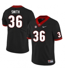 Men #36 Colby Smith Georgia Bulldogs College Football Jerseys Sale-Black