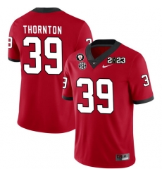 Men #39 Miles Thornton Georgia Bulldogs 2022-23 CTP National Championship Football Jerseys