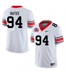 Men #94 Henry Bates Georgia Bulldogs College Football Jerseys Sale-40th Anniversary