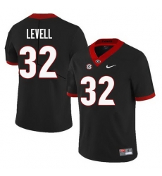 Men Georgia Bulldogs #32 Kyle Levell College Football Jerseys Sale-Black