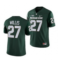 Michigan State Spartans Khari Willis Green College Football Nfl Game Jersey