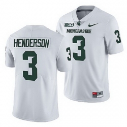 Michigan State Spartans Xavier Henderson White College Football Men Jersey