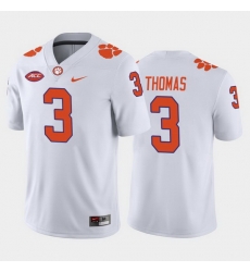 Clemson Tigers Xavier Thomas White Away Men'S Jersey