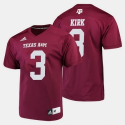 Men Texas A M Aggies Christian Kirk College Football Maroon Jersey