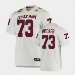 Men Texas A&M Aggies Jared Hocker 2021 Orange Bowl College Football White Jersey