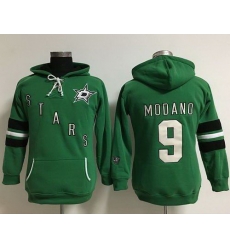 Dallas Stars 9 Mike Modano Green Women Old Time Heidi Hoodie NHL Hoodie