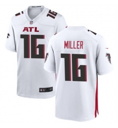 Men Atlanta Falcons 16 Scott Miller White Limited Stitched Football Game Jersey